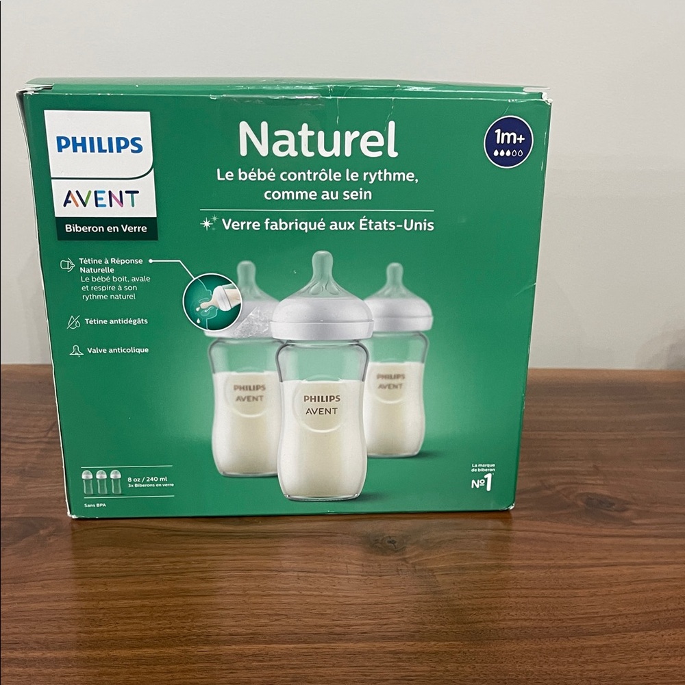 Philips Avent Natural Baby Bottle - White